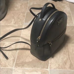 Previously loved black Kate spade backpack